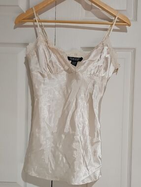 ✨ Rampage Satin Lace Camisole – Ivory Size M